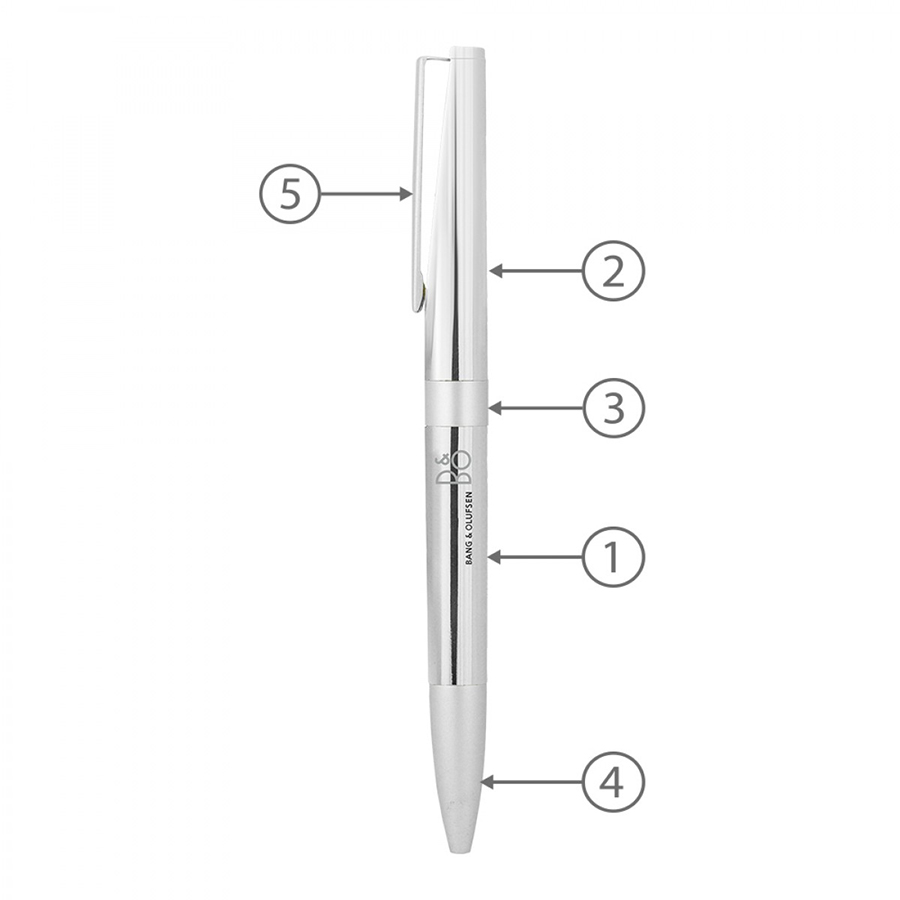 BND86 NOLO, TWIST METAL BALL PEN-Logo